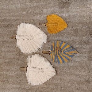 Handmade Macrame palm leaves